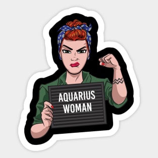 Aquarius Woman Sticker